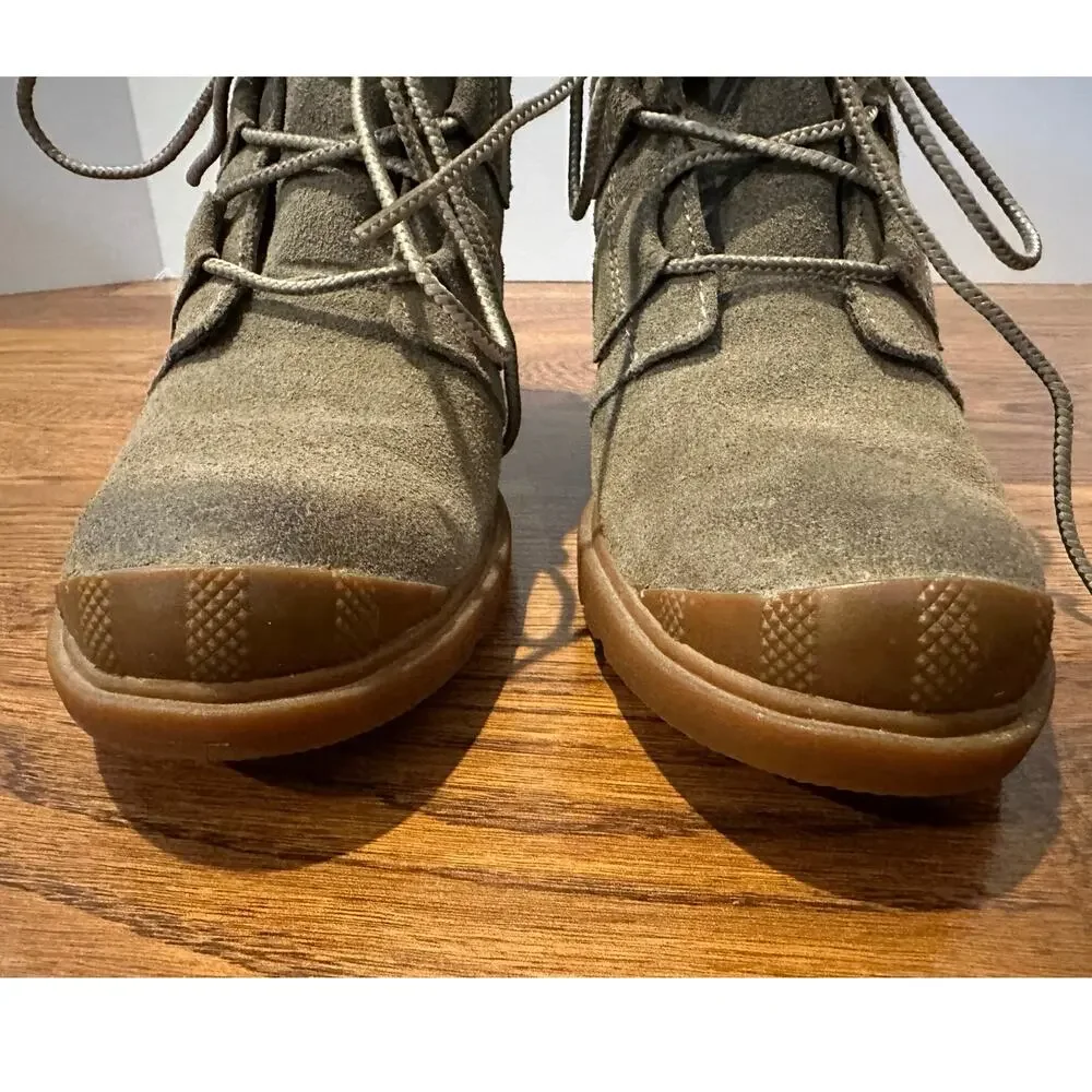 Sorel Women's Toronto Suede Lace Up Wedge Bootie Taupe Size 7 Street Style - Picture 5 of 11